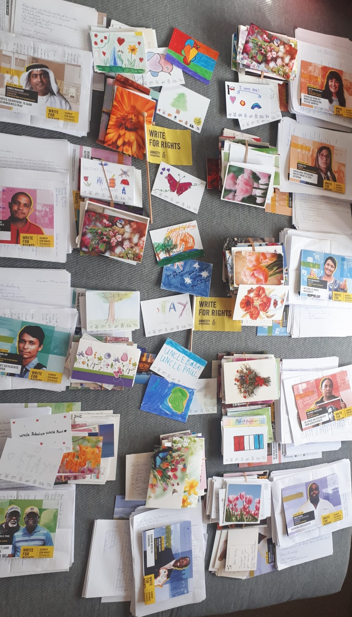 Heel veel brieven en kaarten!
